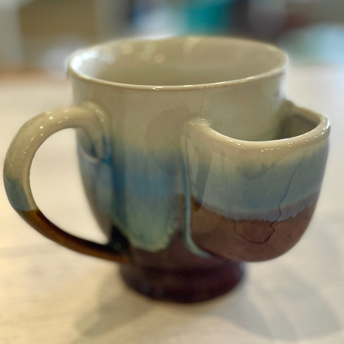 Glazed Mug with Tea Bag Holder – Brown & Hopkins Country Store