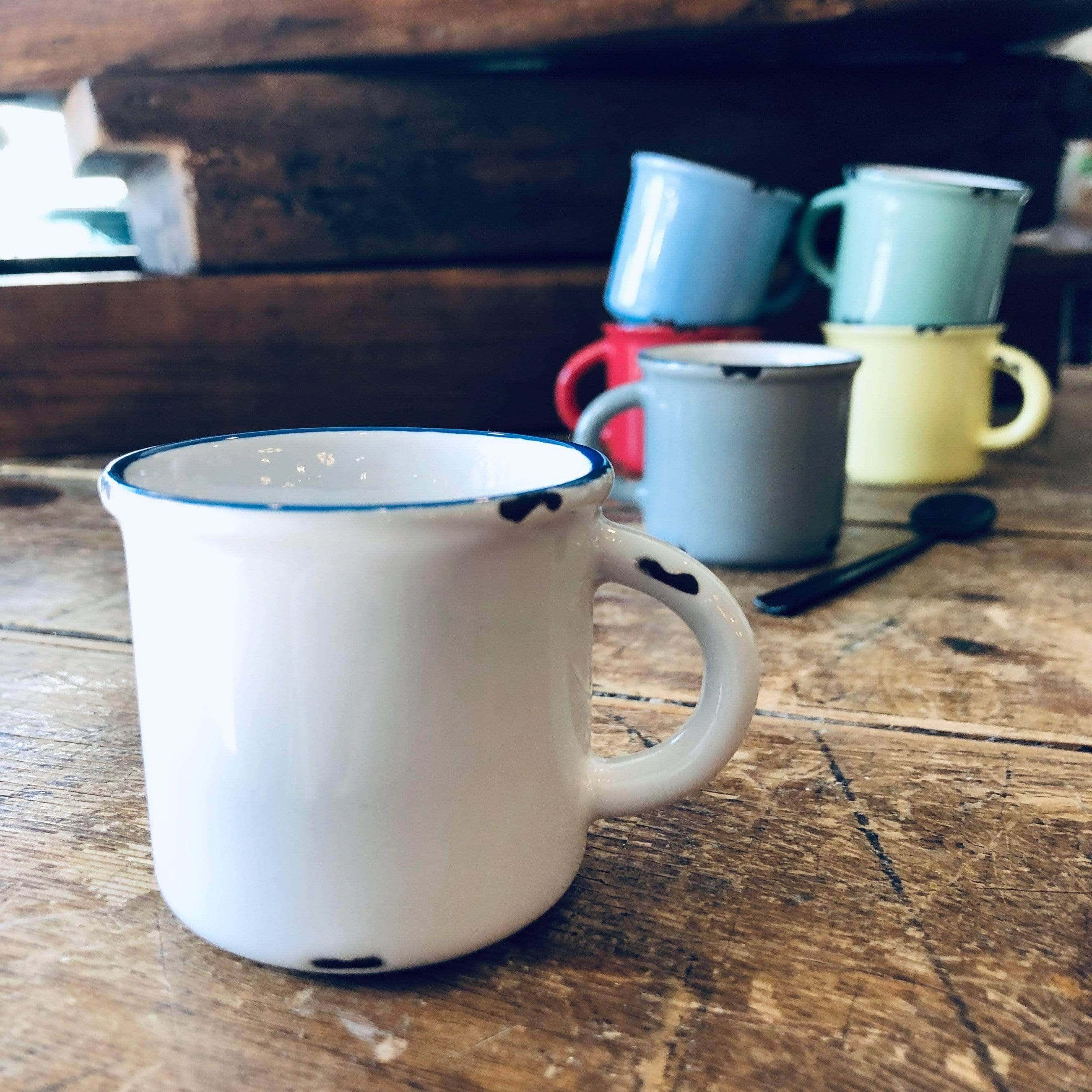 White Tinware Espresso Mug - PORCH