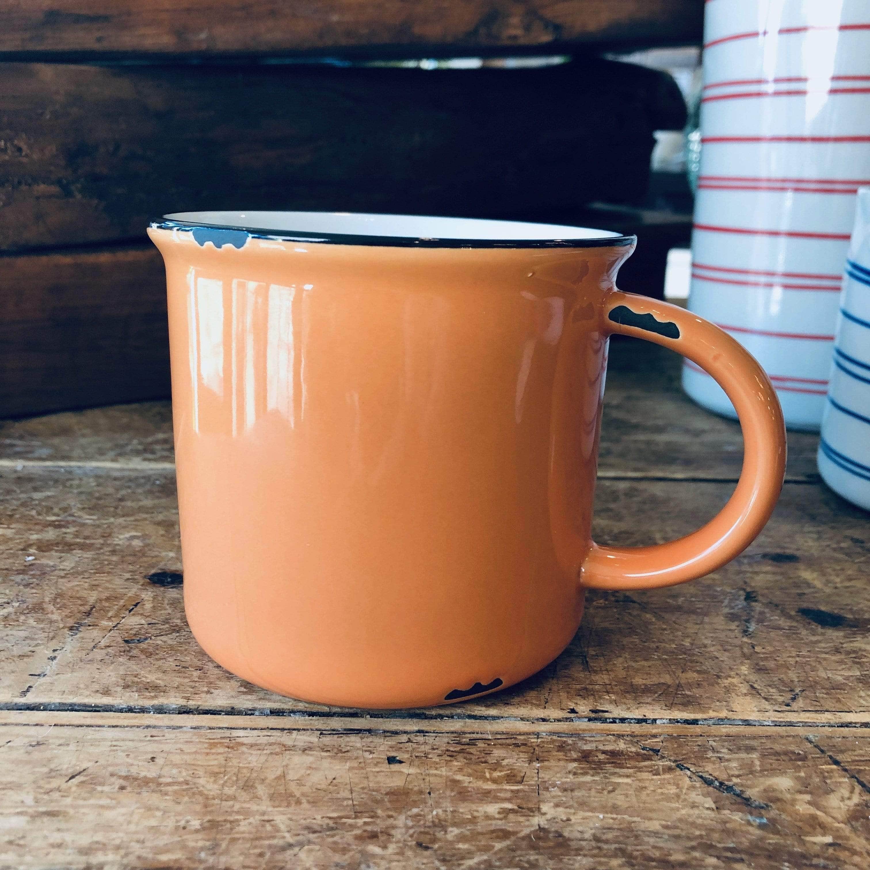 Burnt Orange Tinware Mug - PORCH