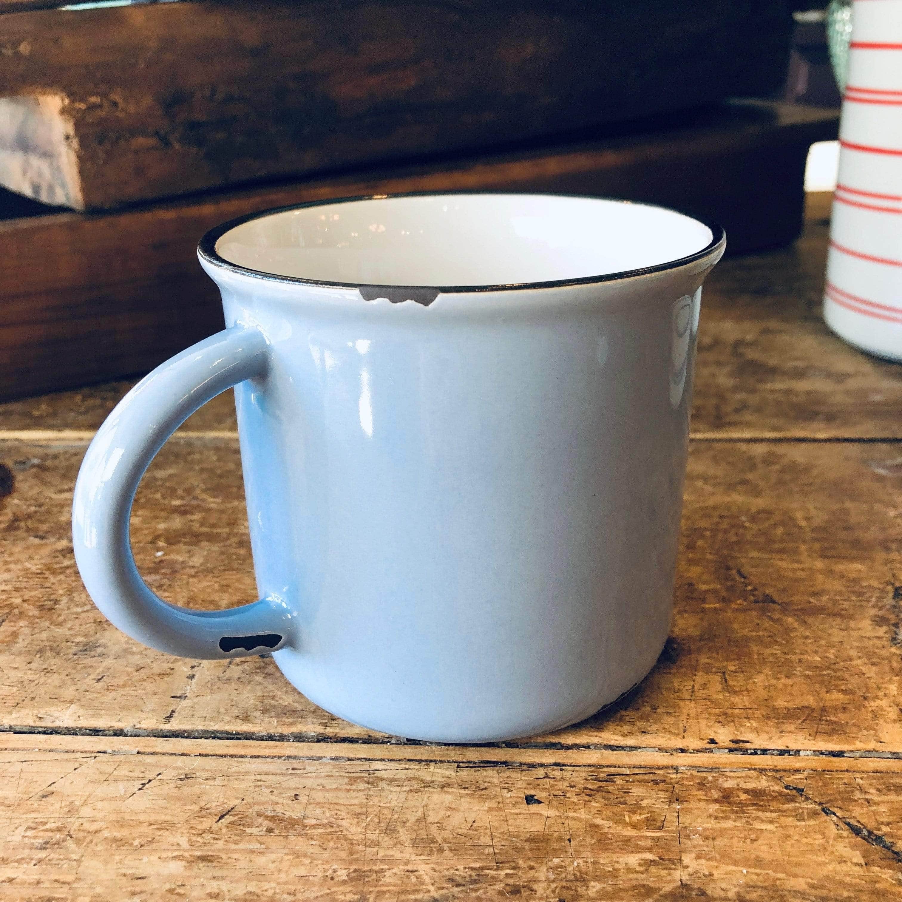 Cashmere Blue Tinware Mug - PORCH