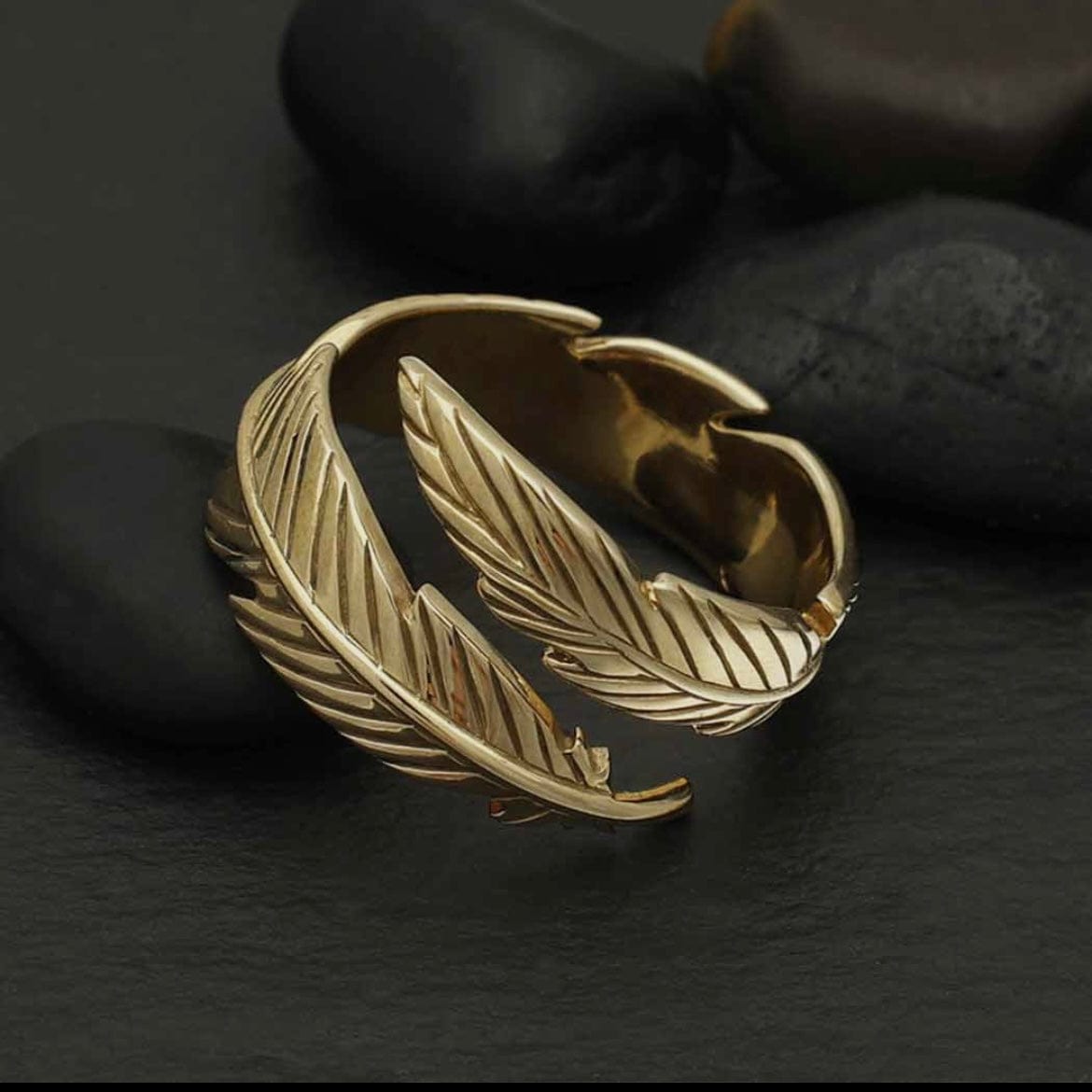 Feather Adjustable Bronze Ring - PORCH