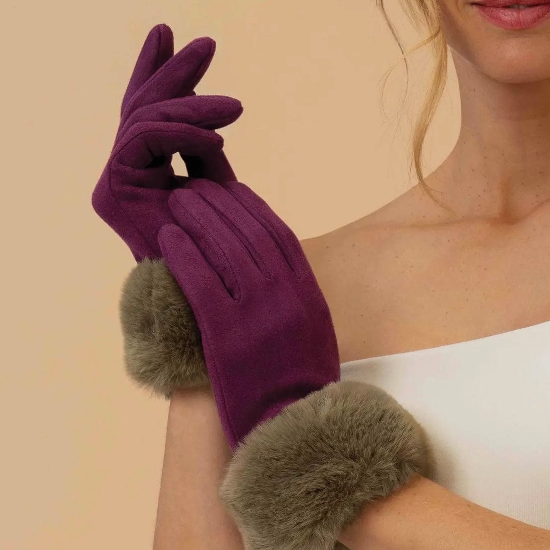 Damson/Olive Bettina Gloves - PORCH
