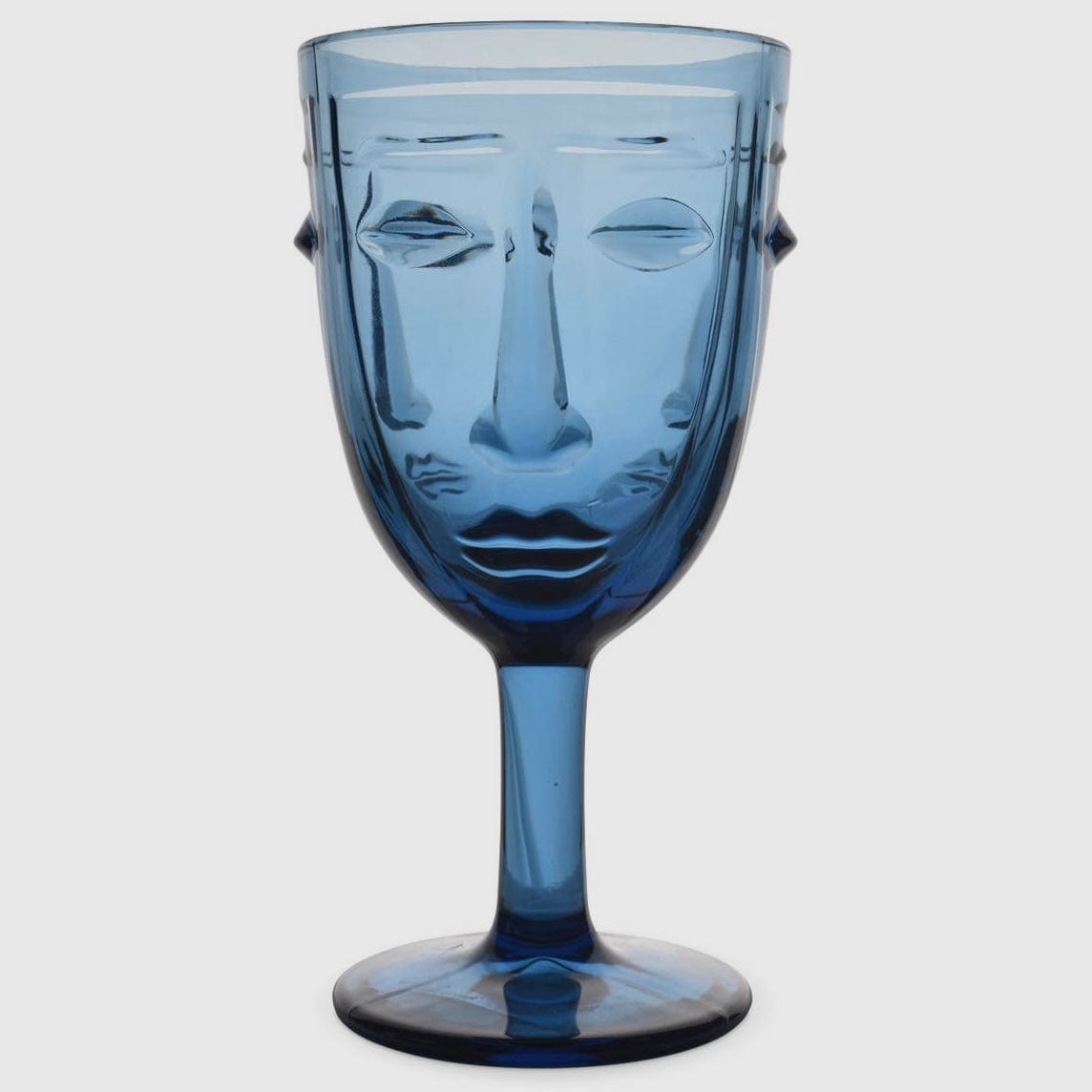 Wine Blue Face Glass - PORCH