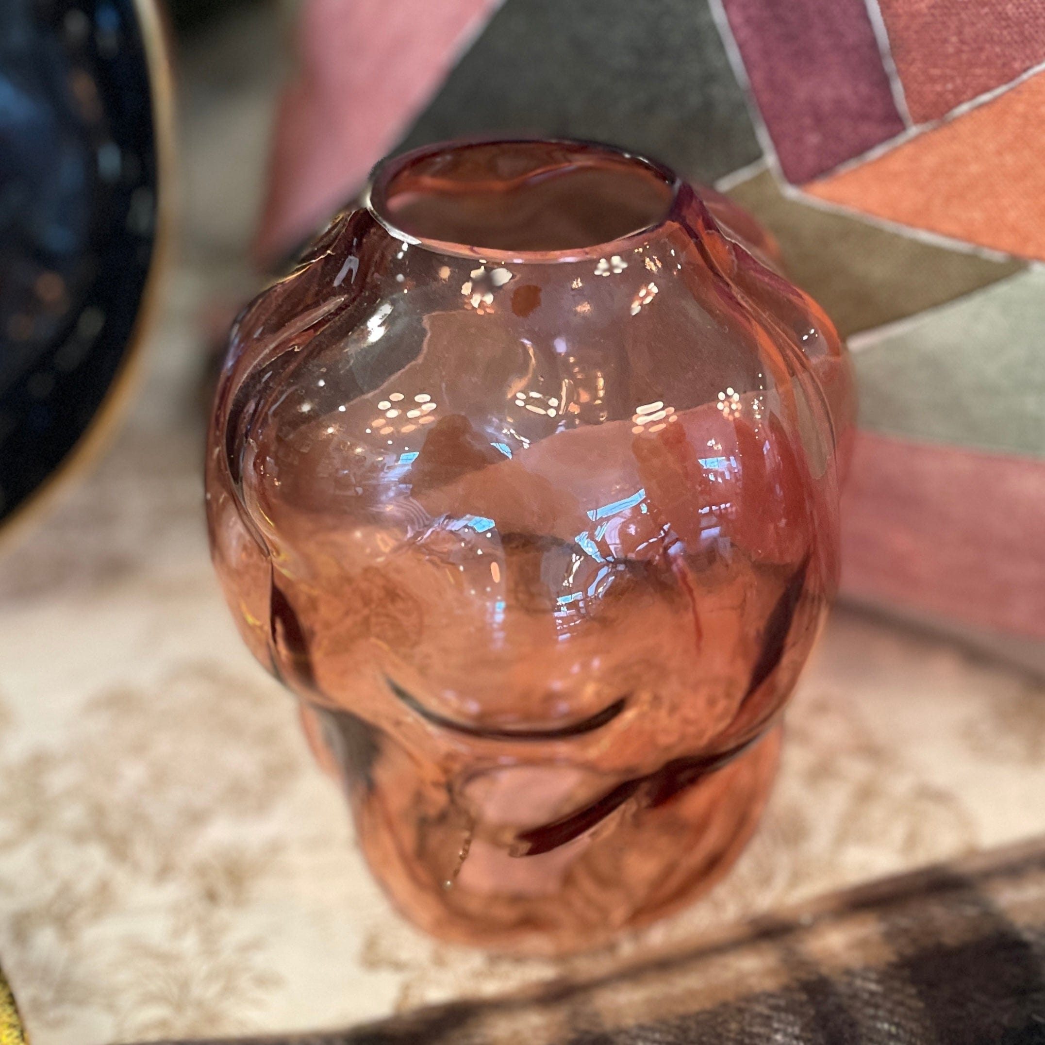 Blush Bubble Glass Vase - PORCH