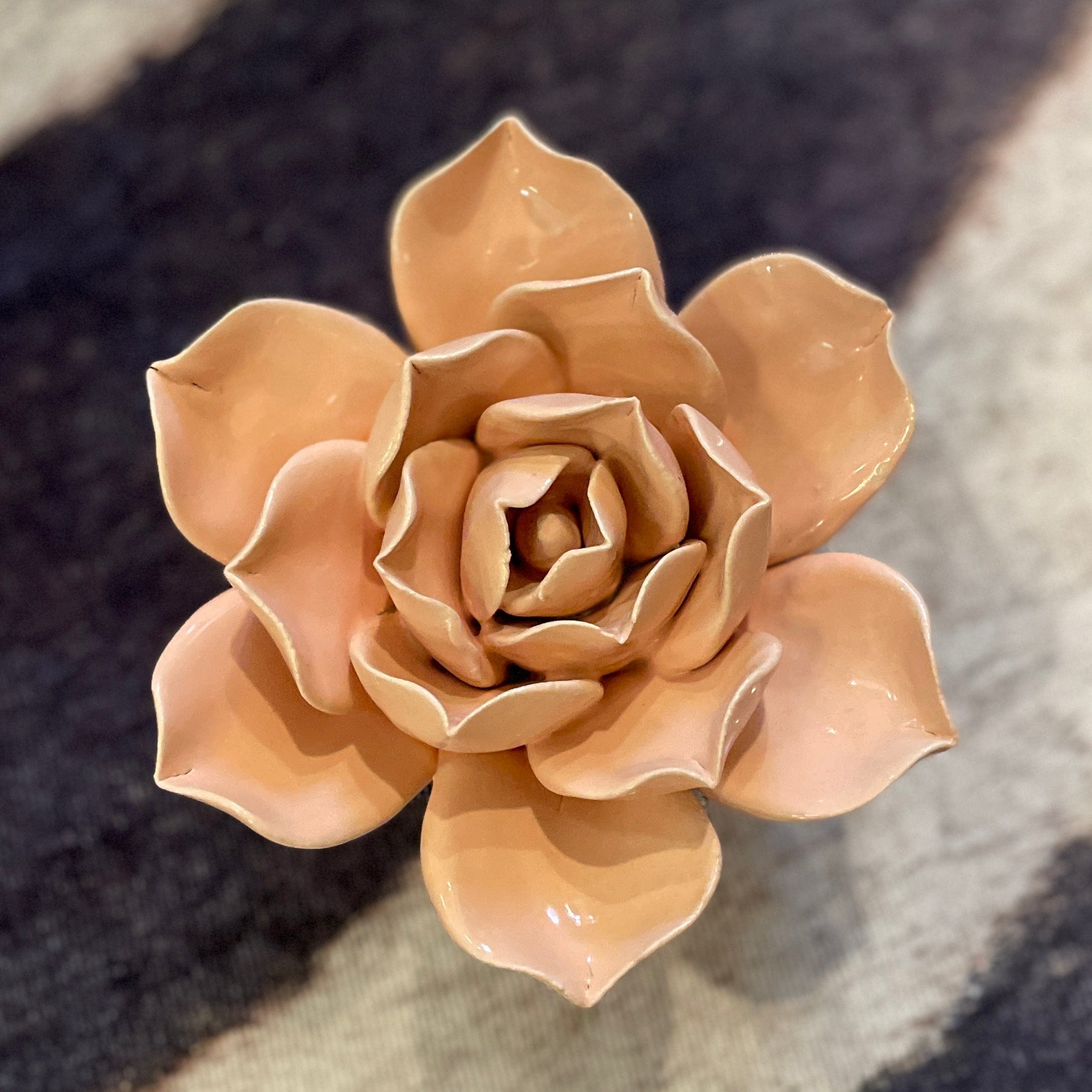 Pink Flower Succulent Ceramic Flower - PORCH