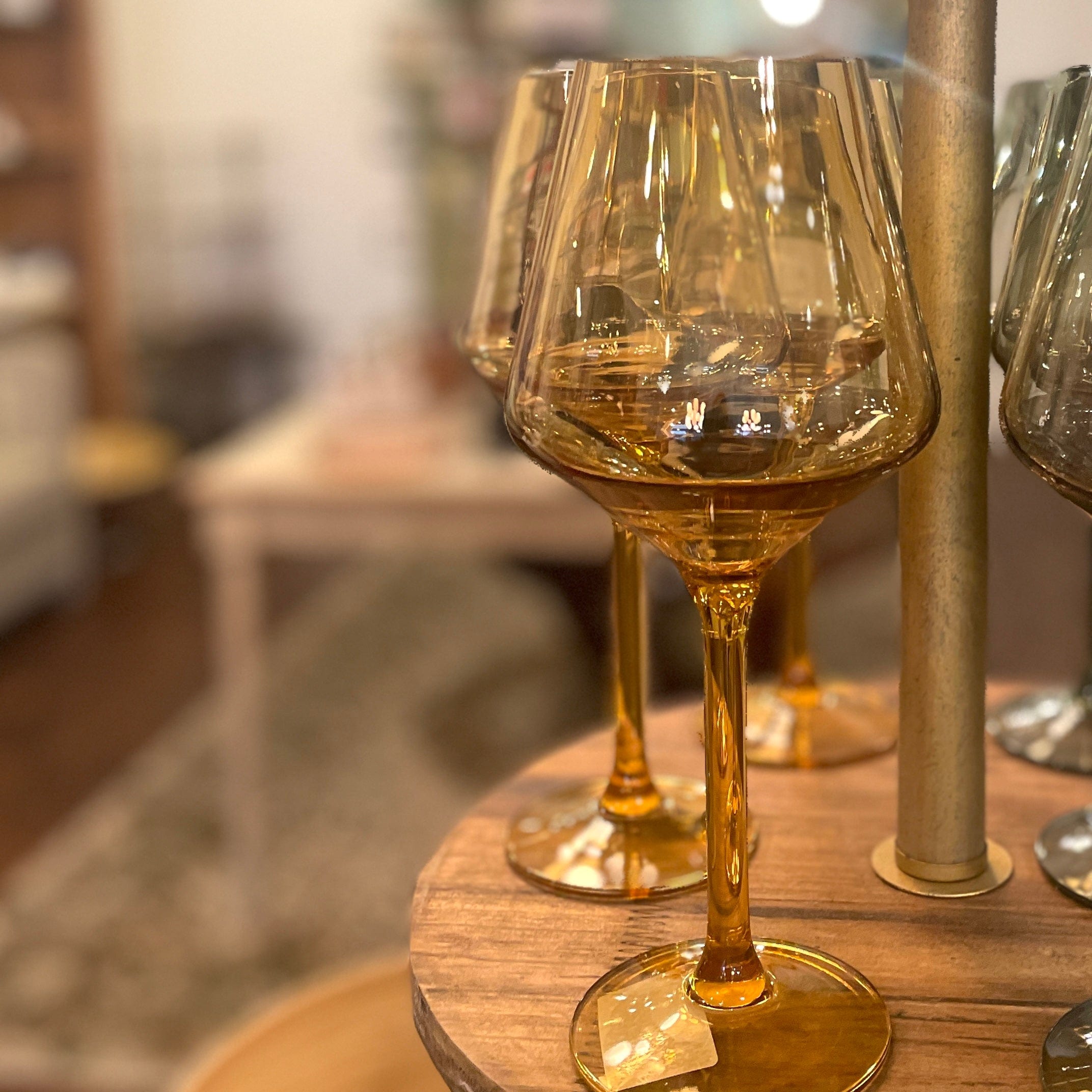 Amber Colored Acrylic Wine Glass - PORCH