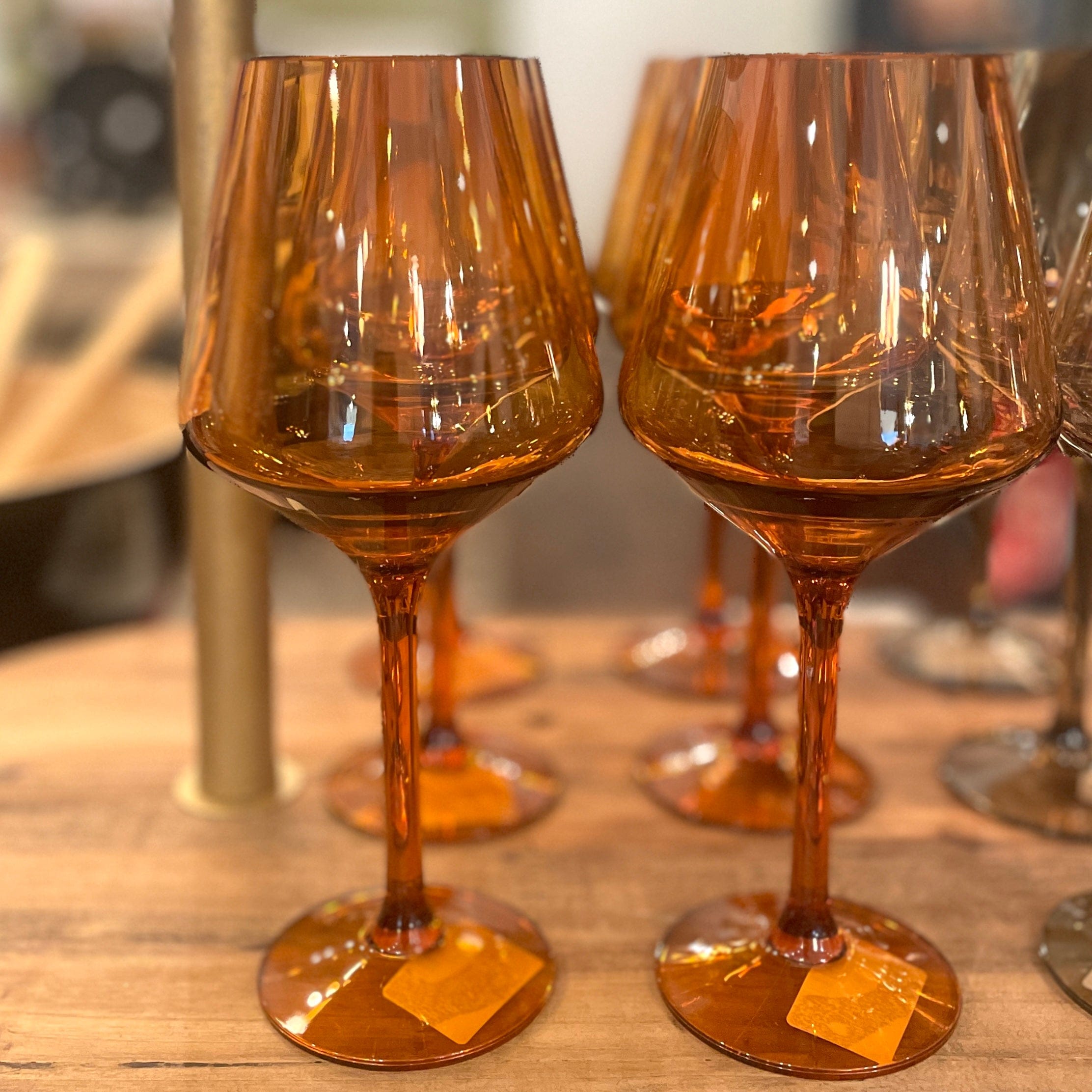 Orange Colored Acrylic Wine Glass - PORCH