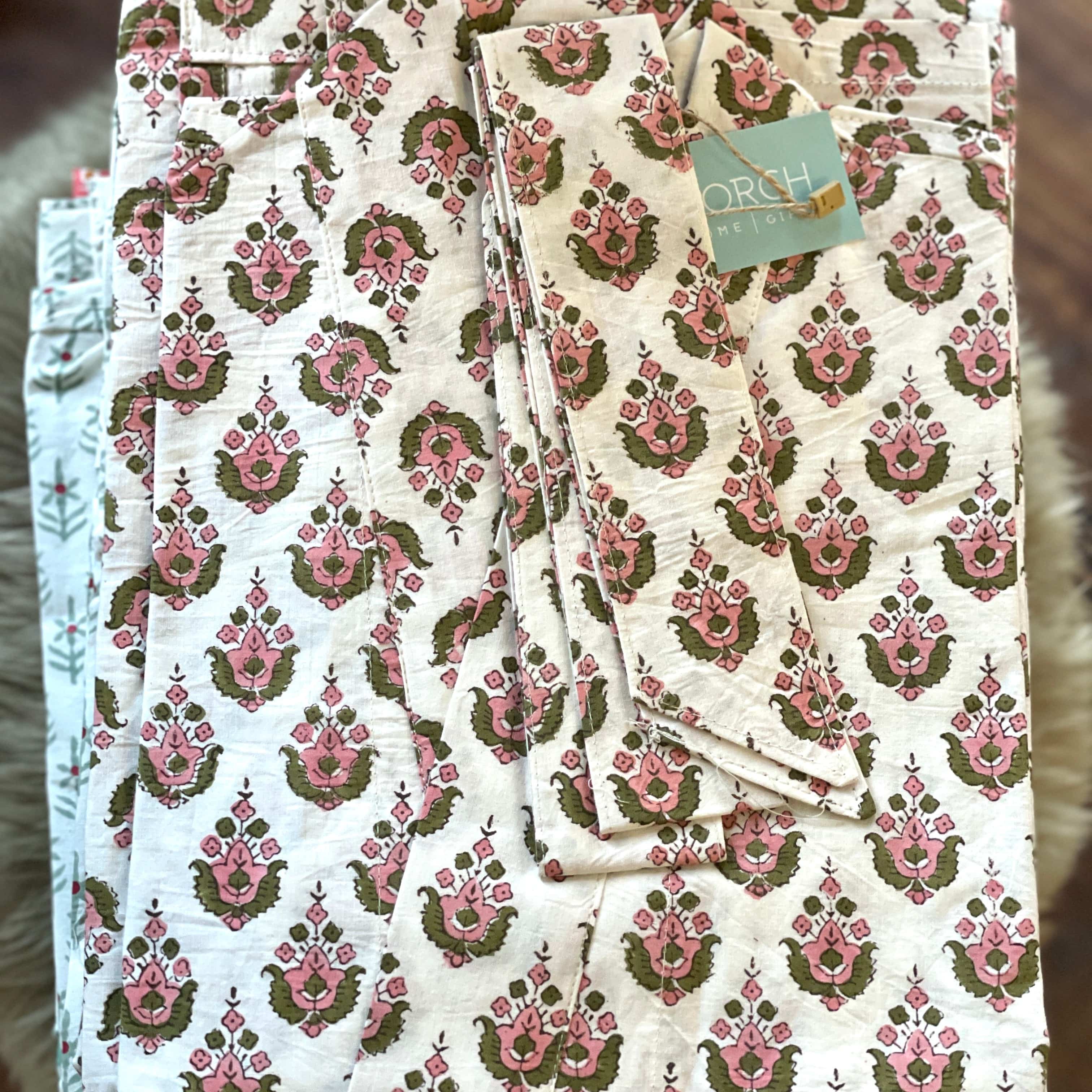 Kiran Cotton Hand-Printed Robe - PORCH