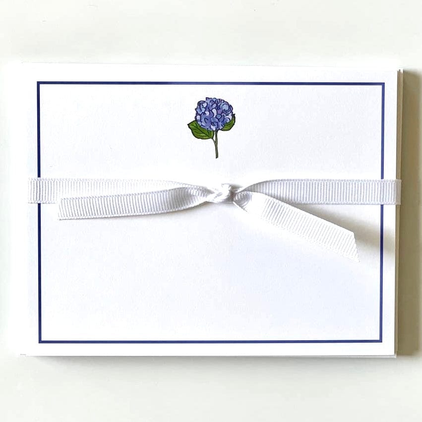 Hydrangea Flat Note Cards - Set of 10 - PORCH