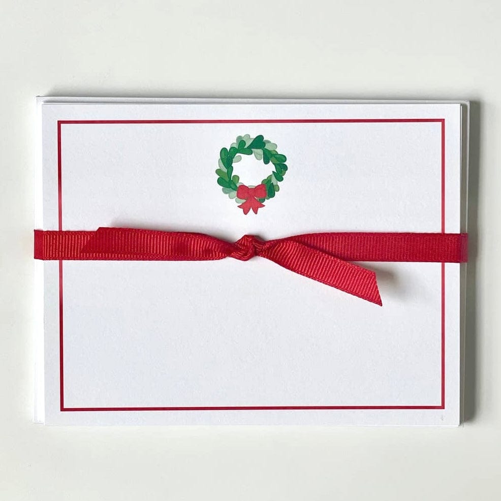 Wreath Flat Note Cards - Set of 10 - PORCH