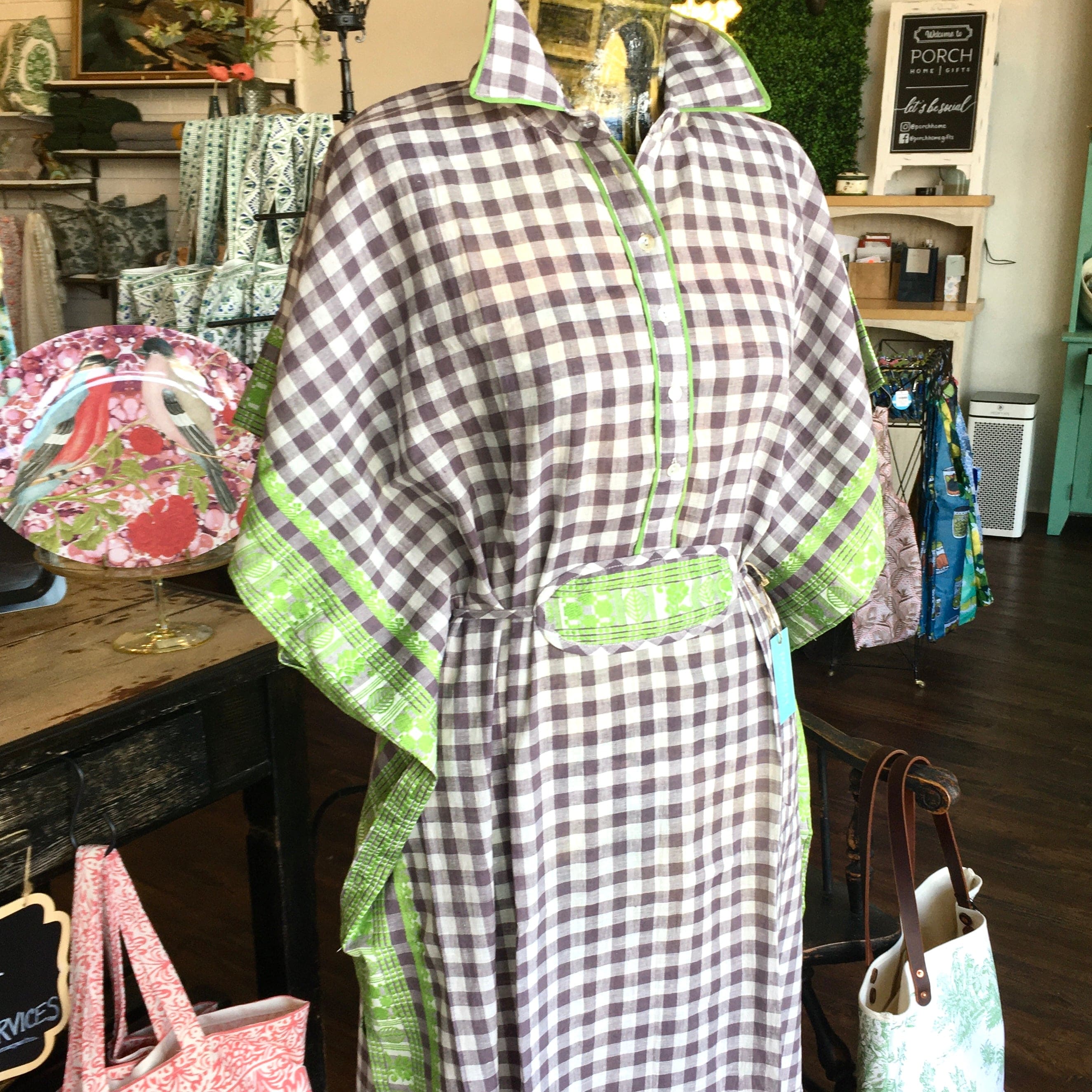 Hand Embroidered Checked Tunic - PORCH