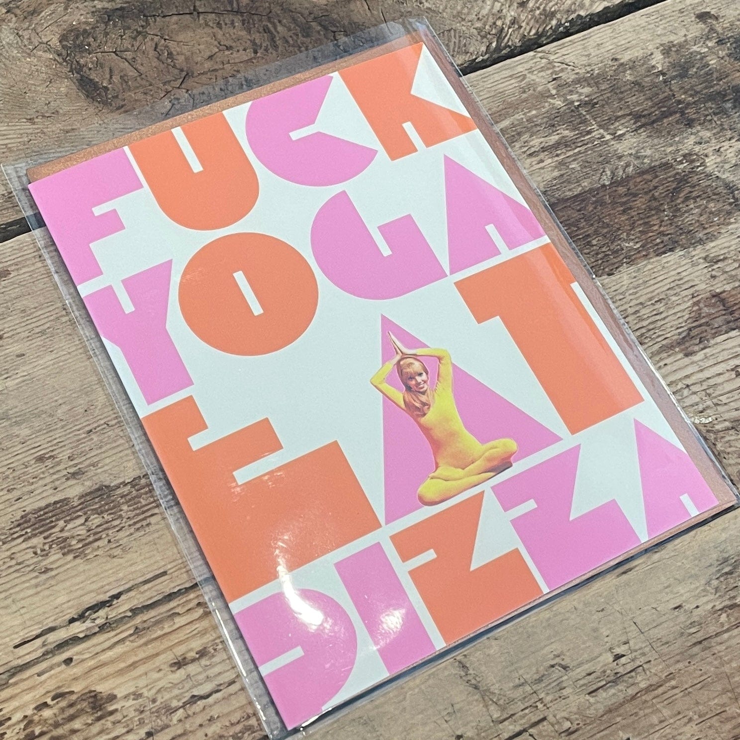 Fck Yoga Offensive Delightful Greeting Card - PORCH