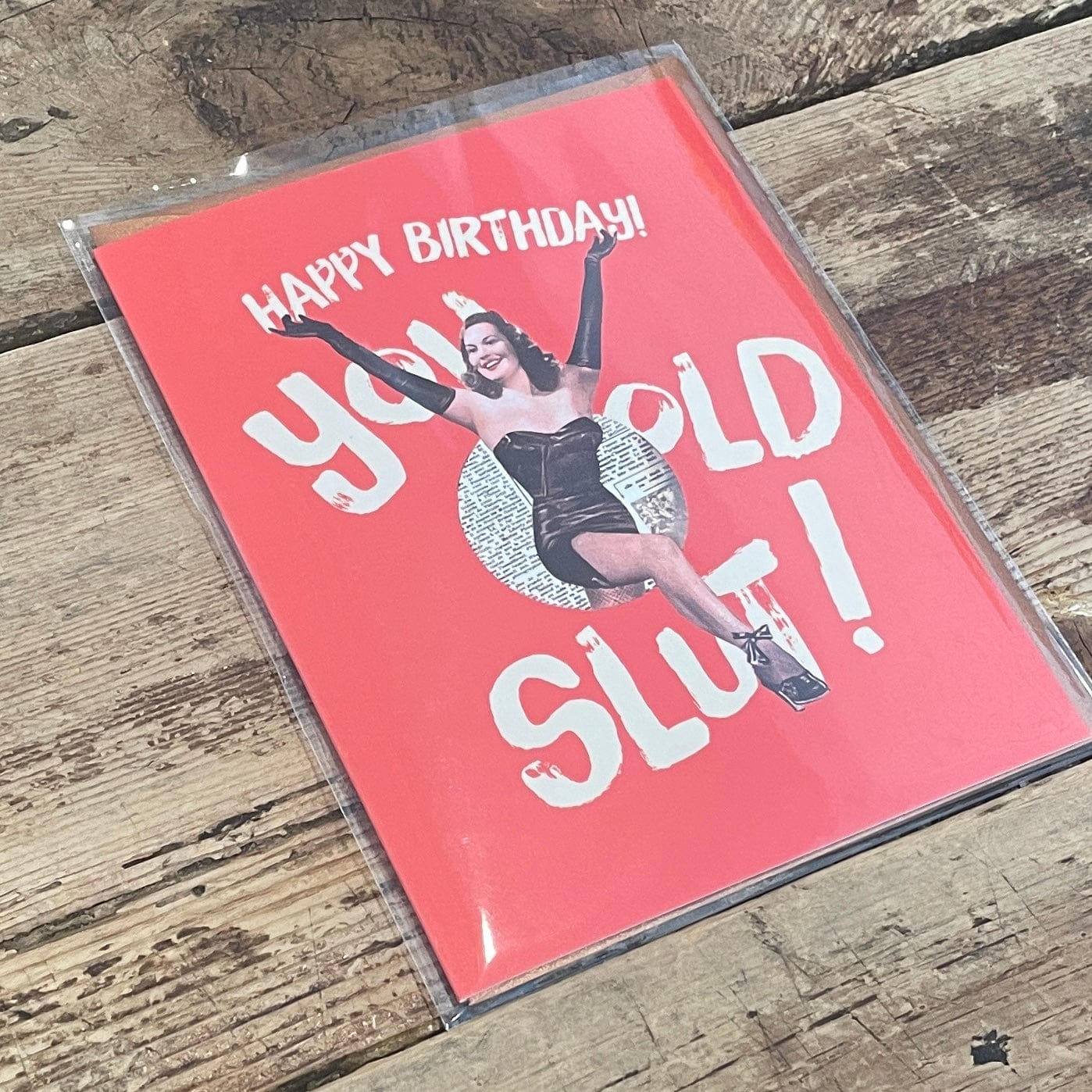 Old Slut Offensive Delightful Greeting Card - PORCH