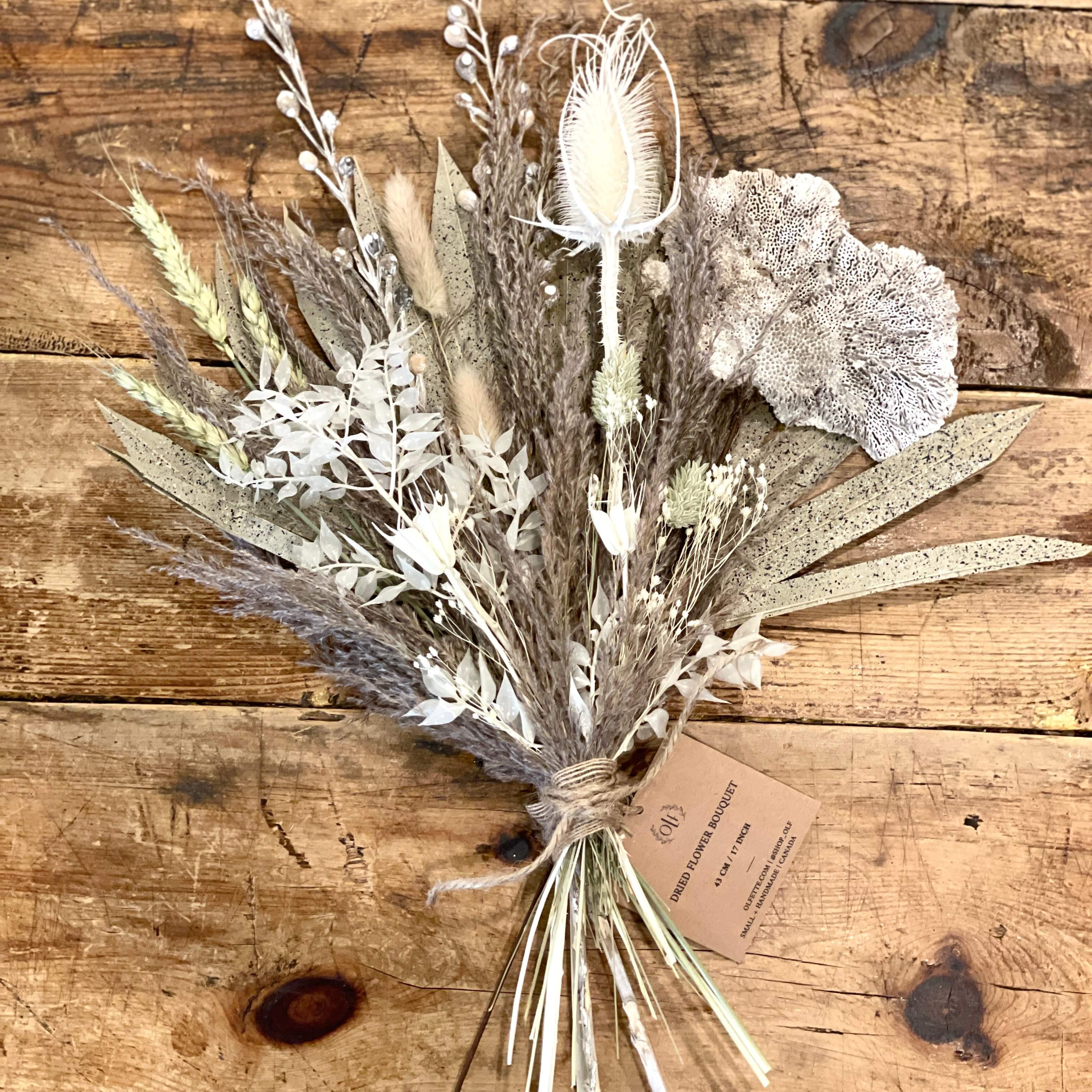 Mushroom OLF Dried Floral Bouquet - PORCH