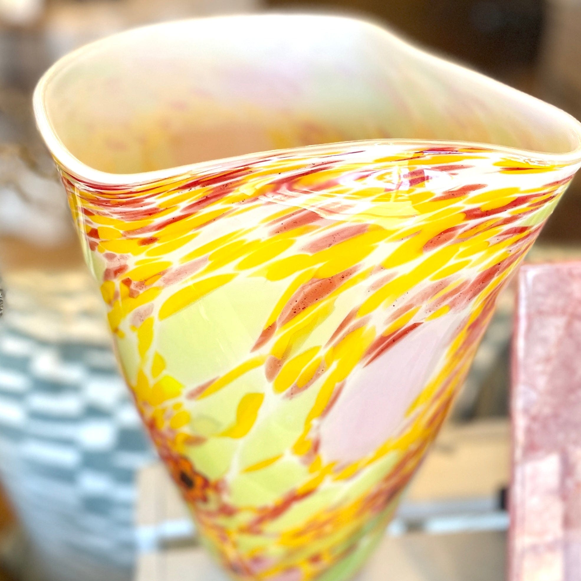 Vintage Large Art Glass Vase - PORCH