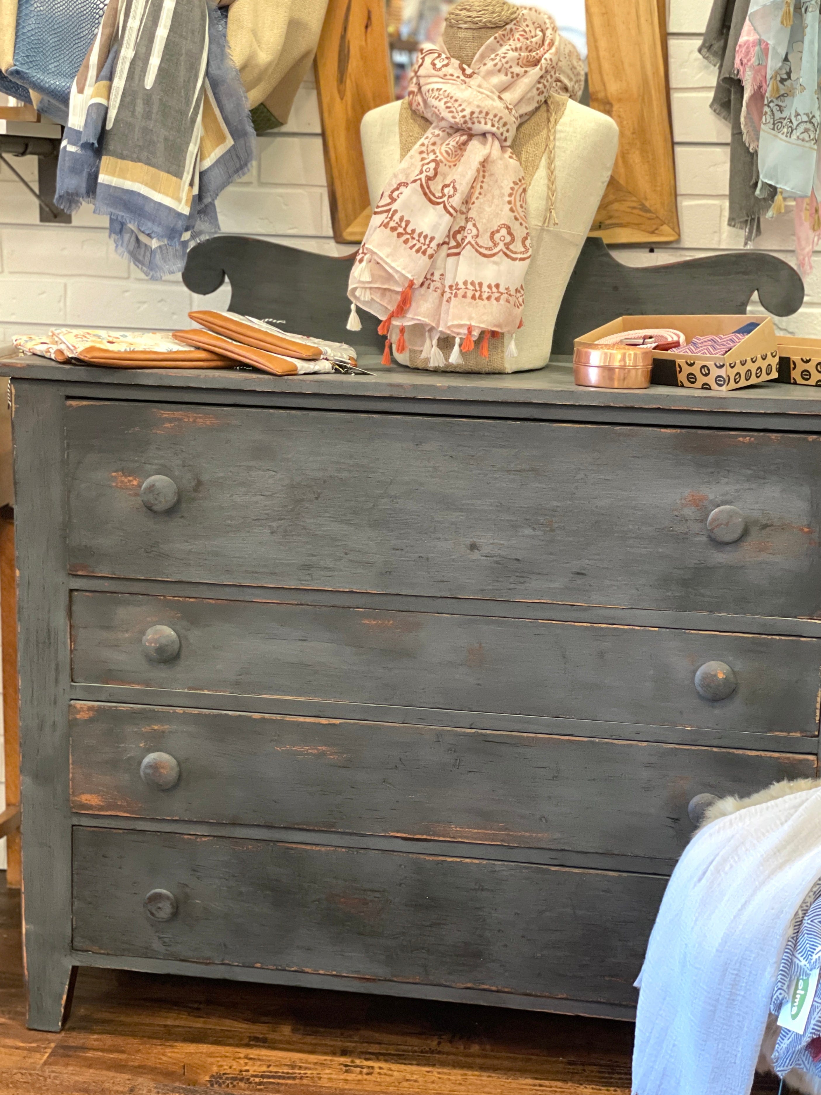 Antique Grey Dresser - PORCH