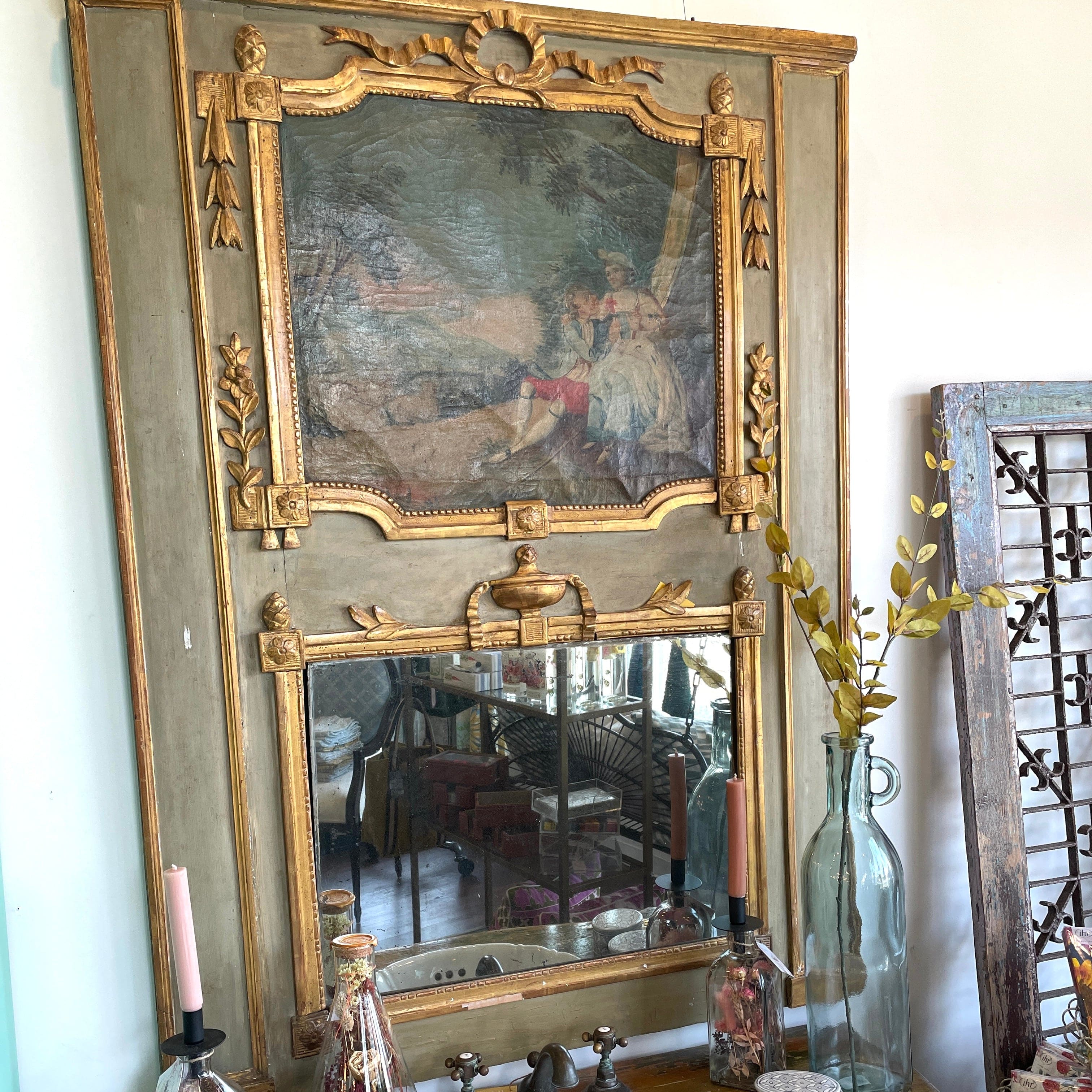 Antique Trumeau Mirror - PORCH