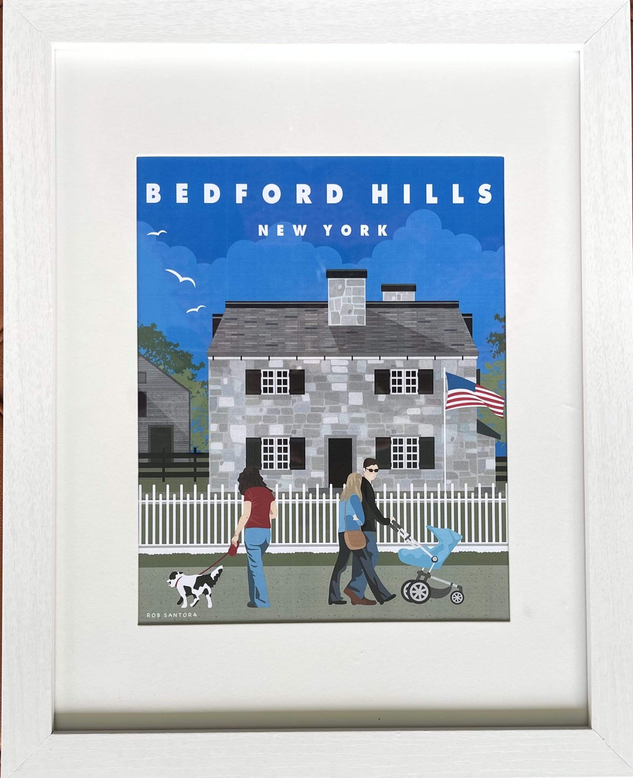 Bedford Hills "Architectural Landmarks" - Framed Print - PORCH