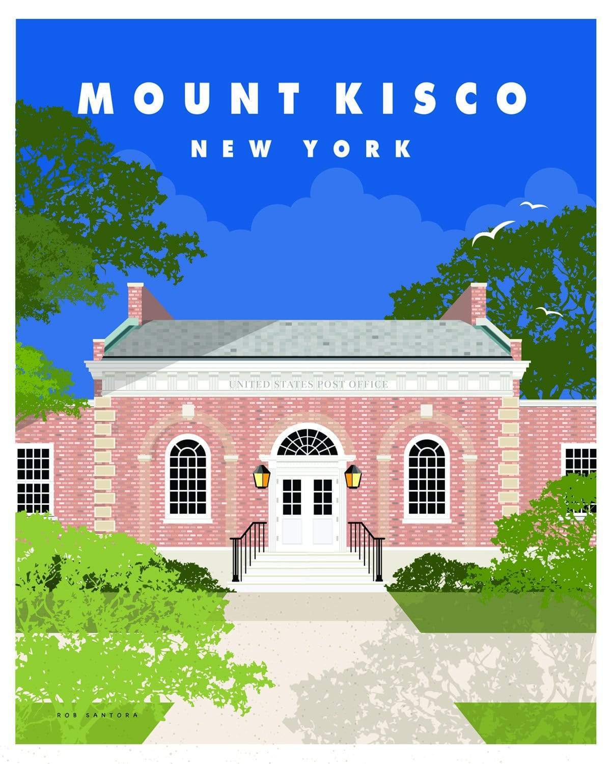 Mt Kisco/Post Office "Architectural Landmarks" - Unframed Print - PORCH