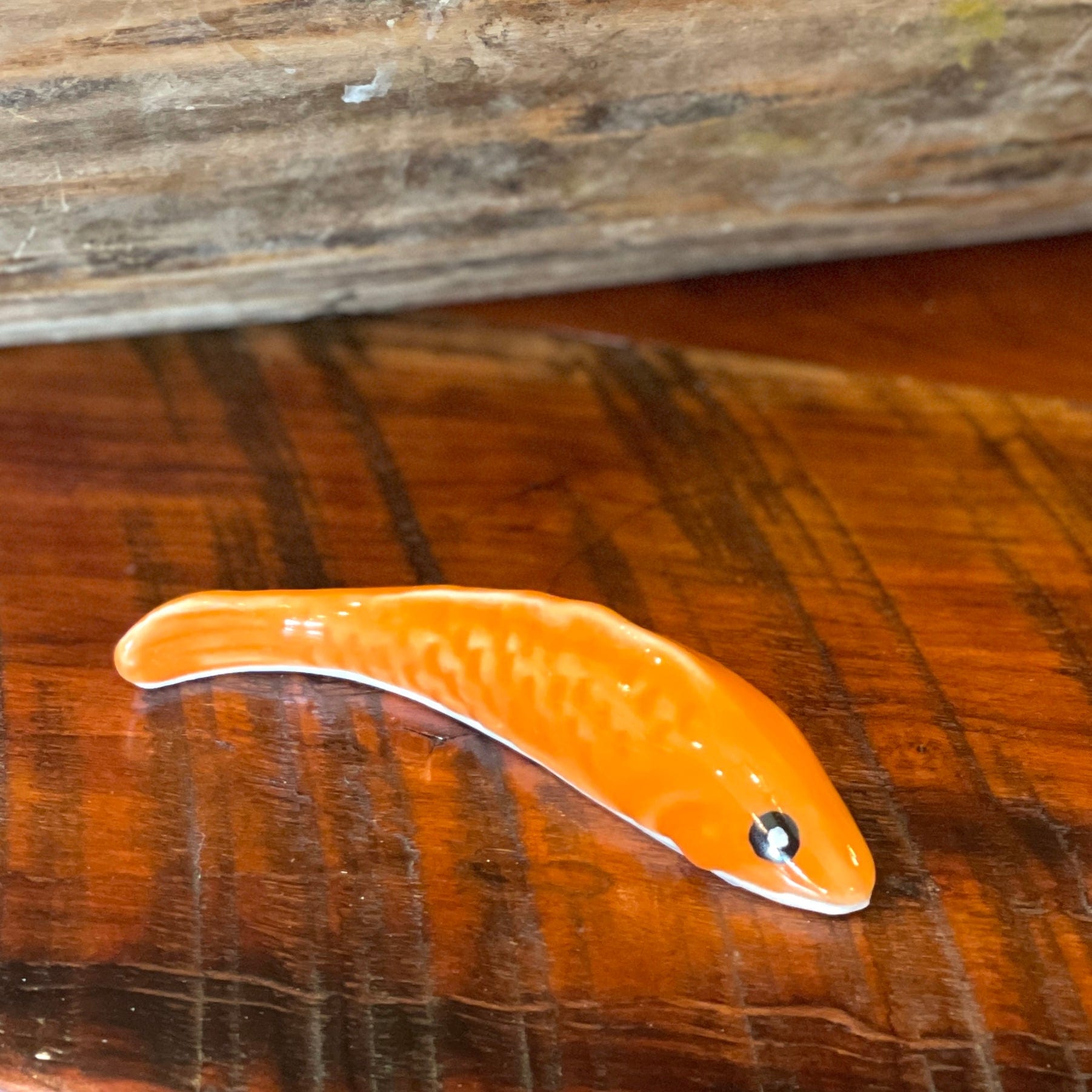Orange Ceramic Fish Chopstick Rest - PORCH
