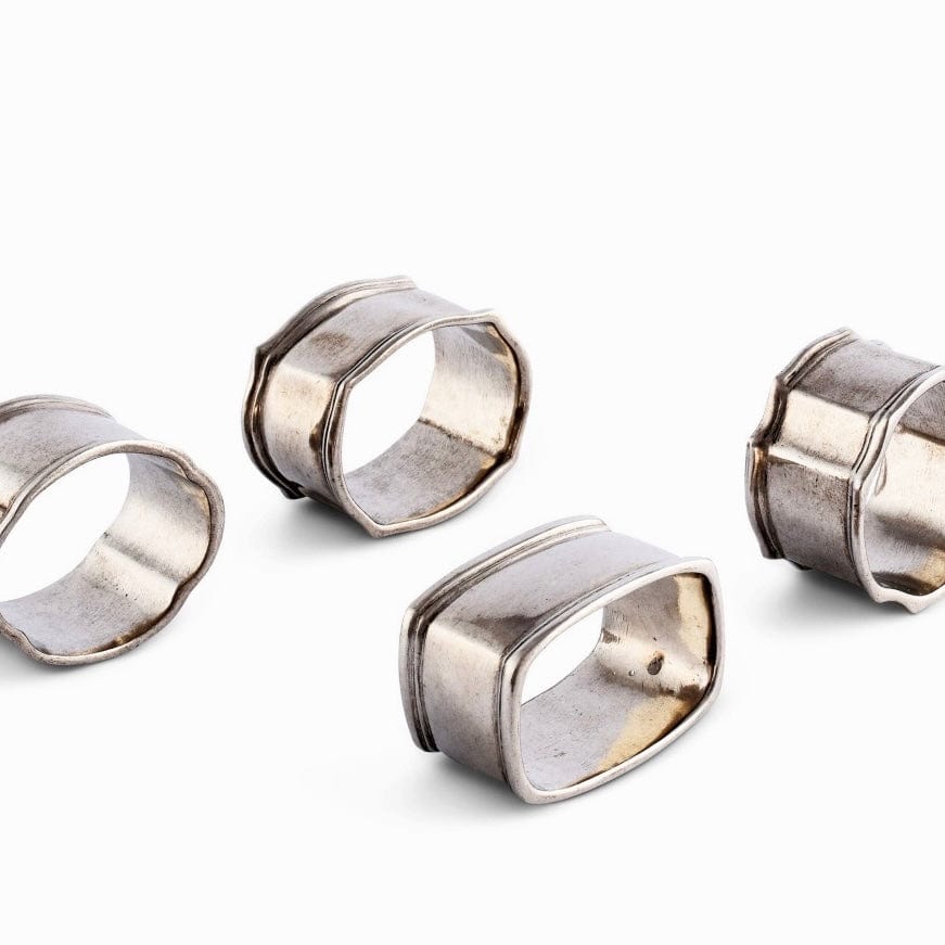 Classic Pewter Napkin Rings - Set of 4 - PORCH