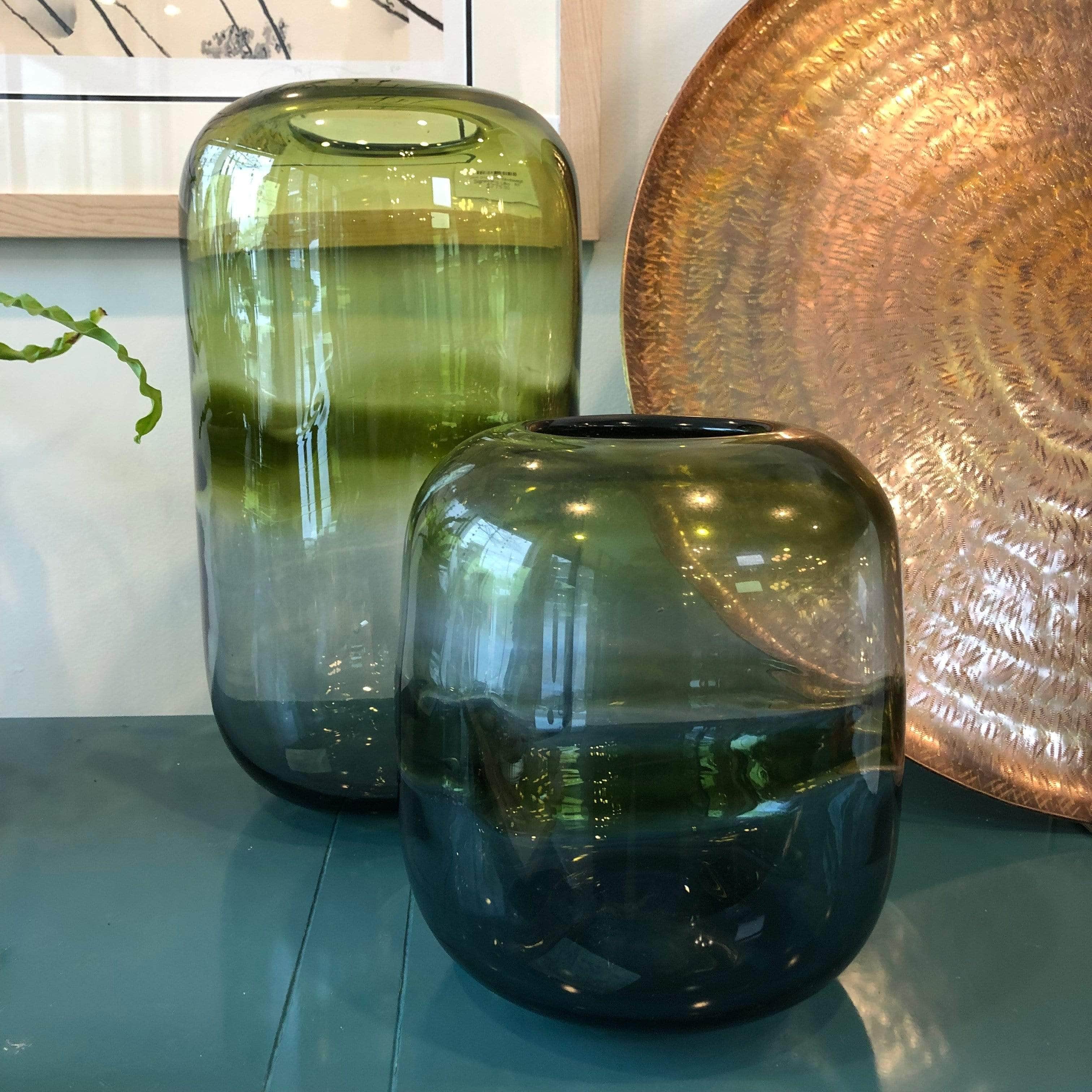 Horizons Olive Green Vase - PORCH