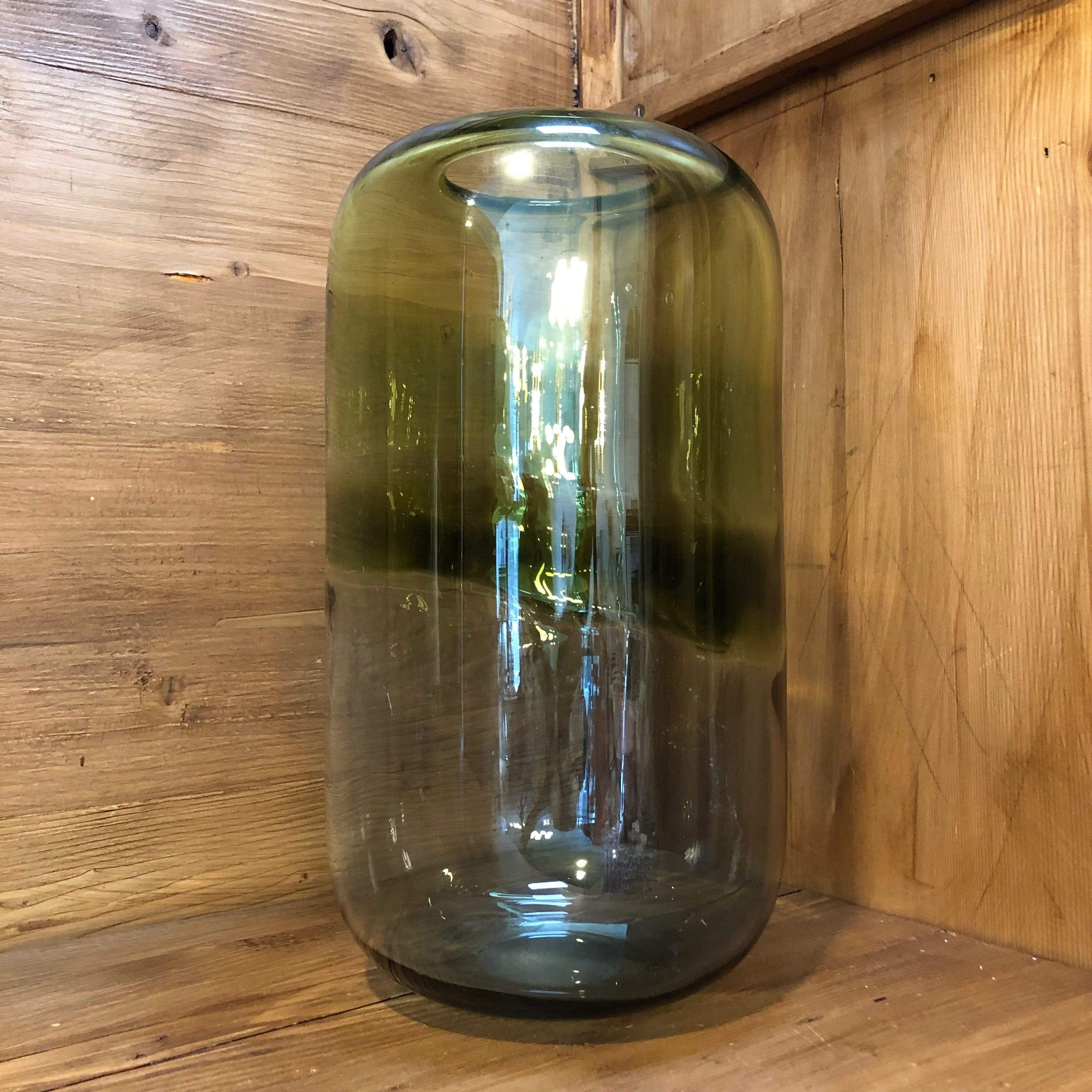 Large Horizons Olive Green Vase - PORCH