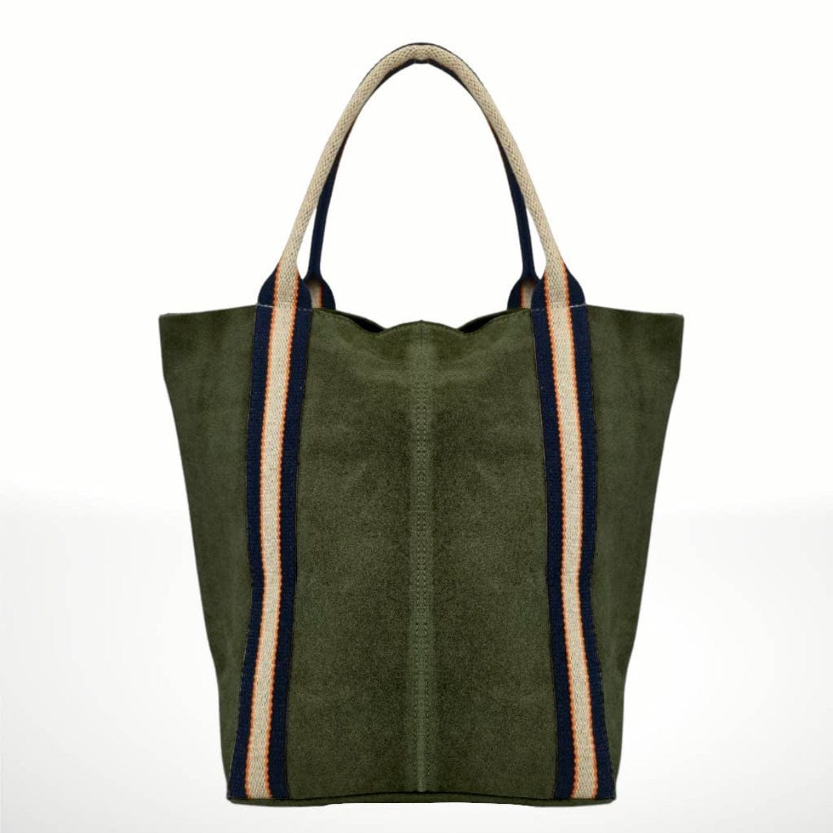 Olive Italian Melody Suede Tote Bag - PORCH