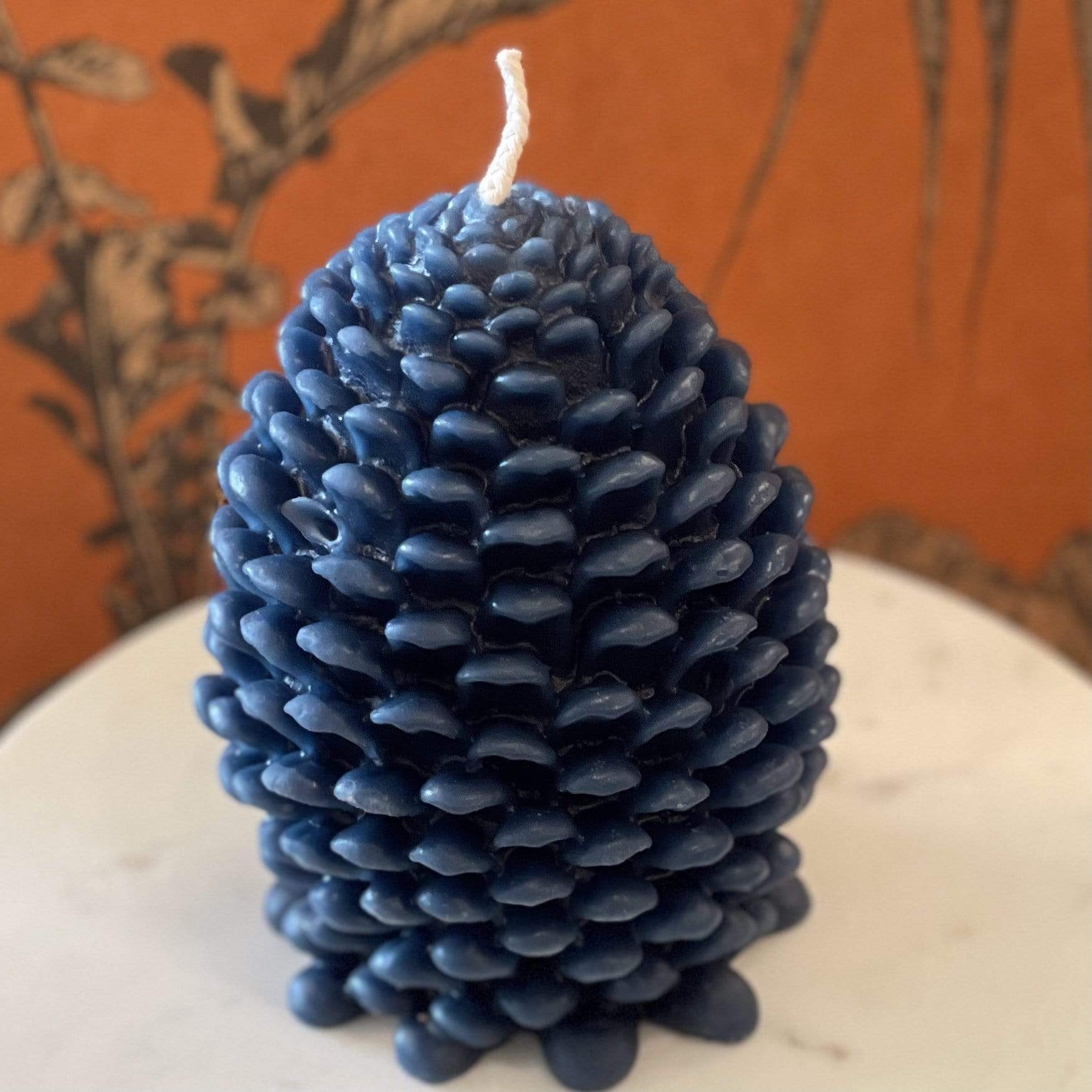 Blue Slate Jumbo Pinecone Candle - PORCH
