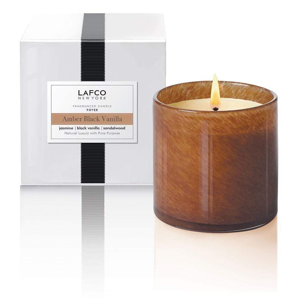 Amber Black Vanilla LAFCO 15.5 oz Hand Poured Candle - PORCH