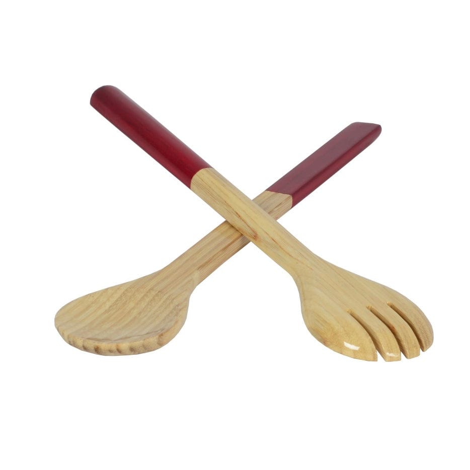Red Large Bamboo Server Set - PORCH