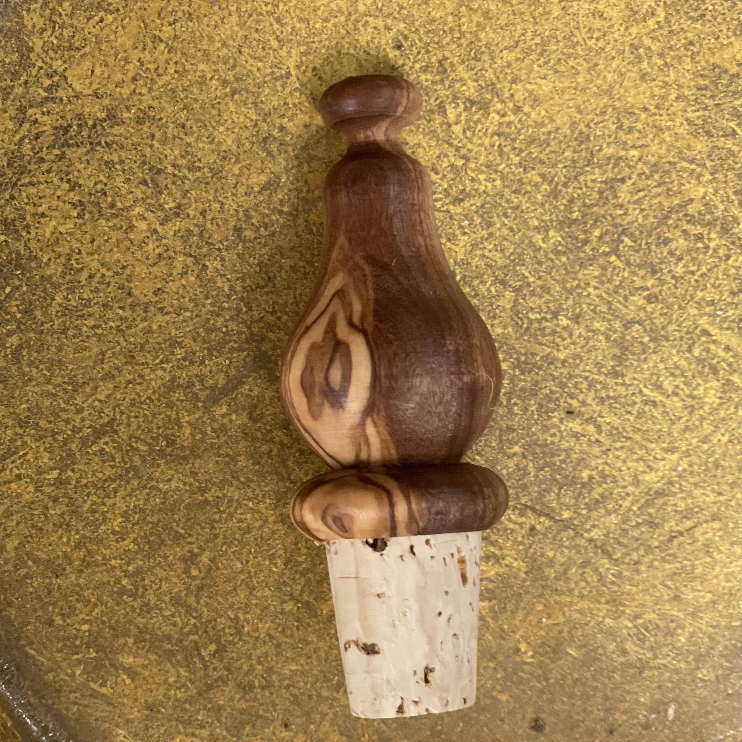 Pear Olive Wood Bottle Stopper - PORCH