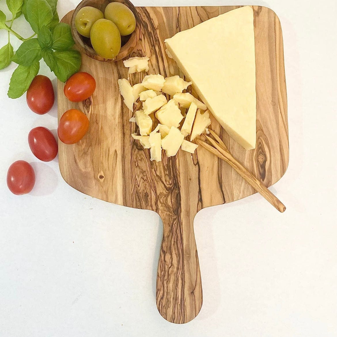 Olive Wood Cheese Serving Board - PORCH