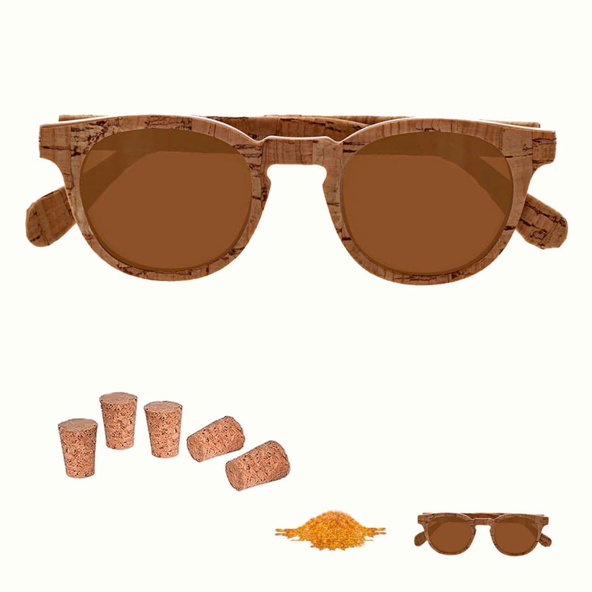 Cork Recycled Sunglasses - PORCH