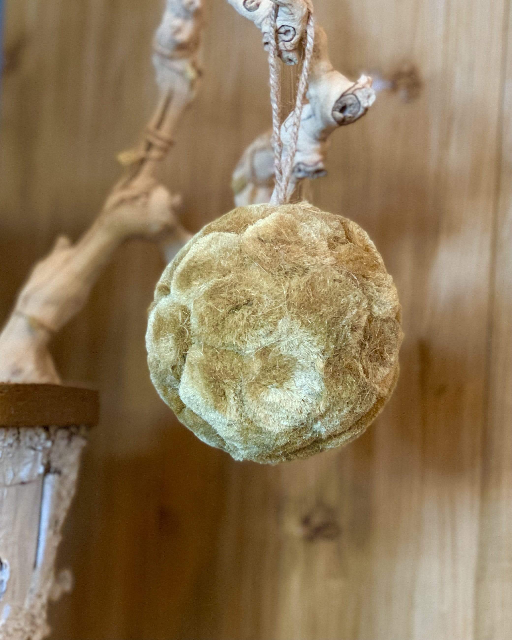 Natural Sisal Ball Ornament - PORCH
