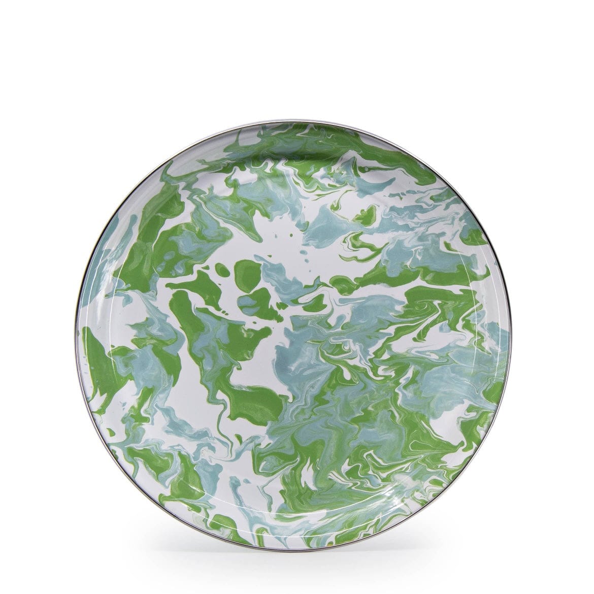 Modern Monet / Medium Splatterware Round Tray - Medium - PORCH