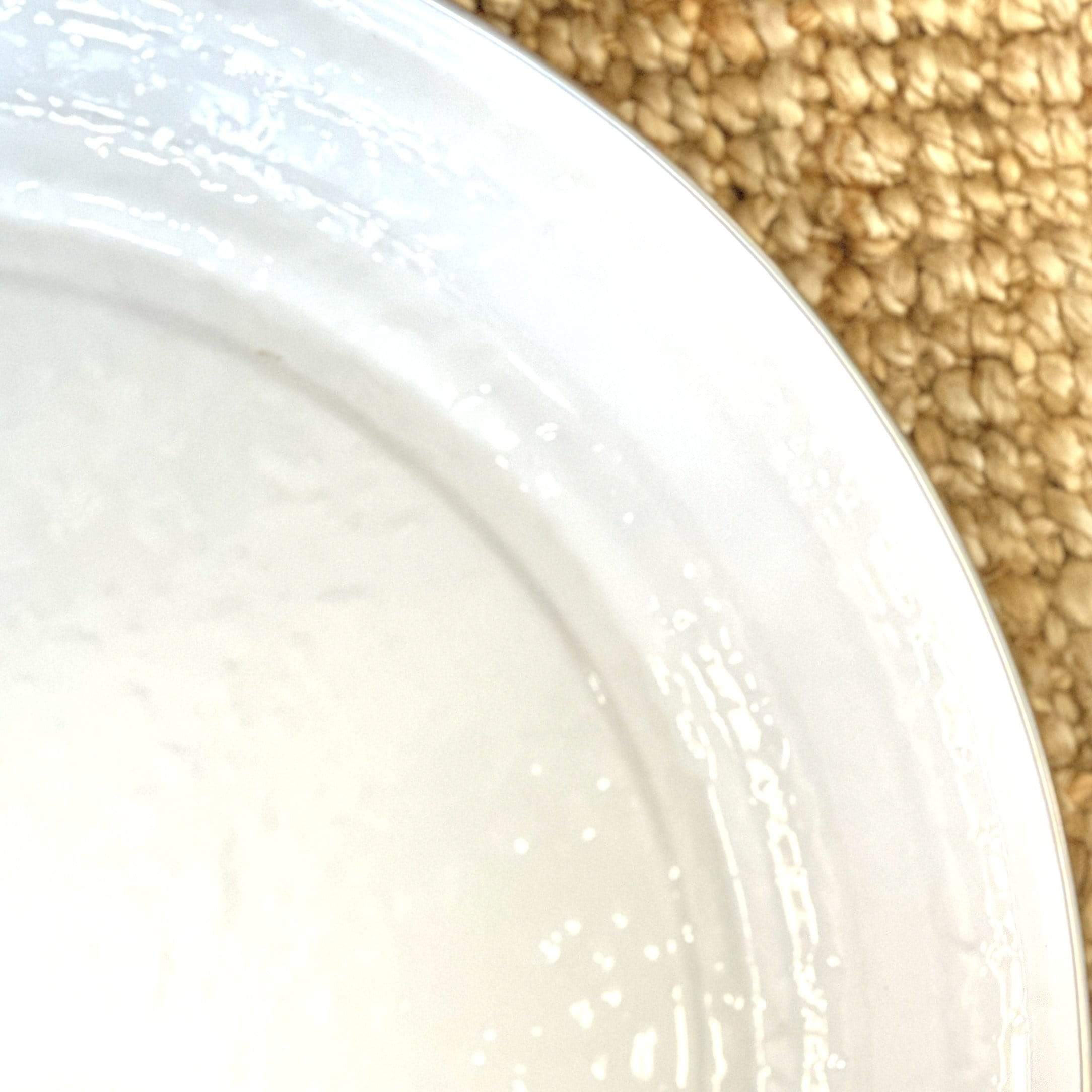 Solid White / Medium Splatterware Round Tray - Medium - PORCH