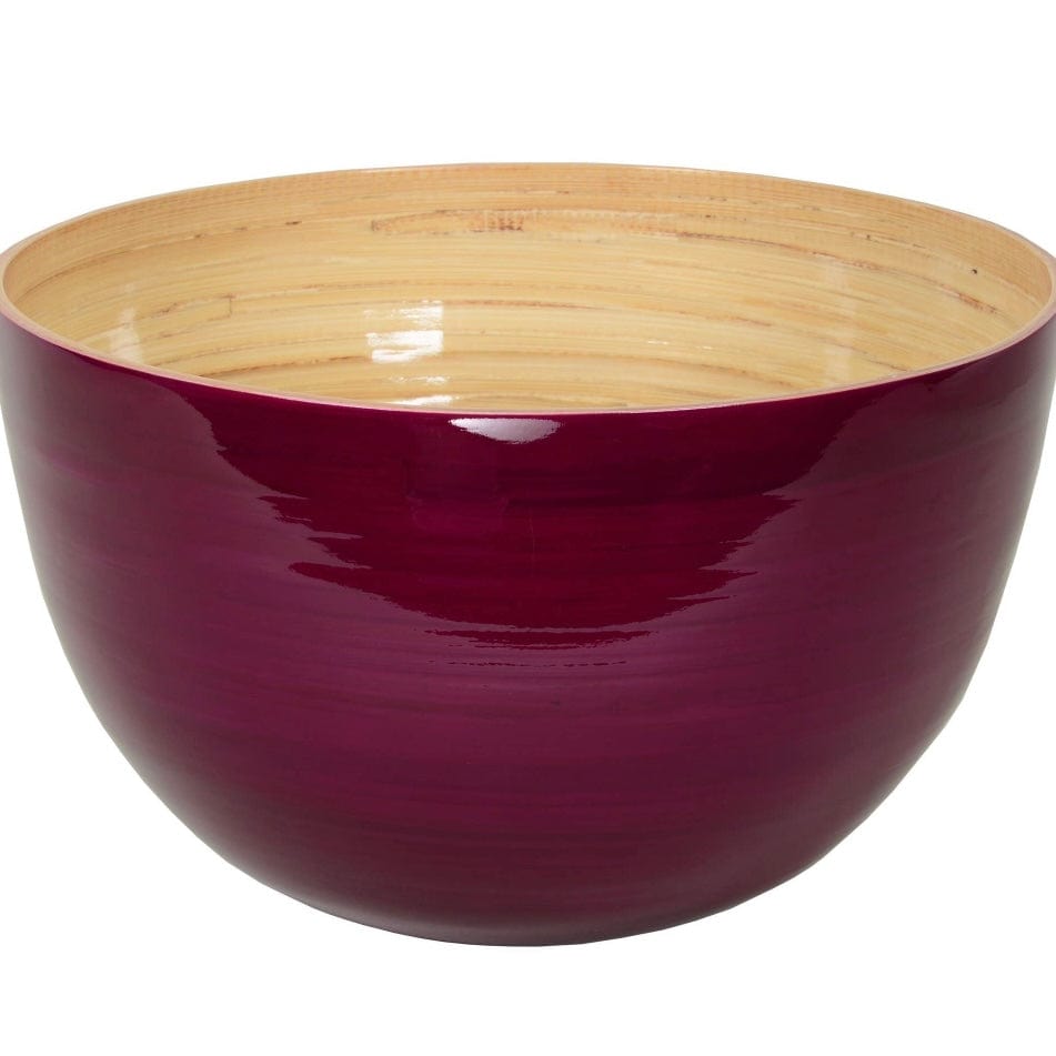 Blackberry Tall Bamboo Serving Bowl - PORCH