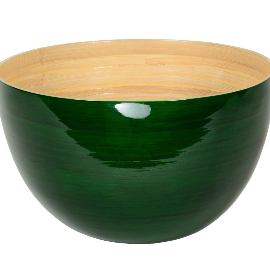 Green Tall Bamboo Serving Bowl - PORCH