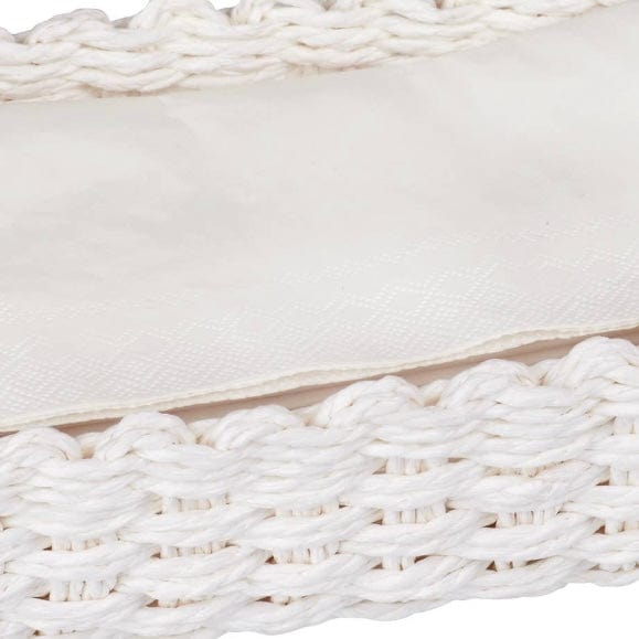 White Woven Guest Towel Caddy - PORCH